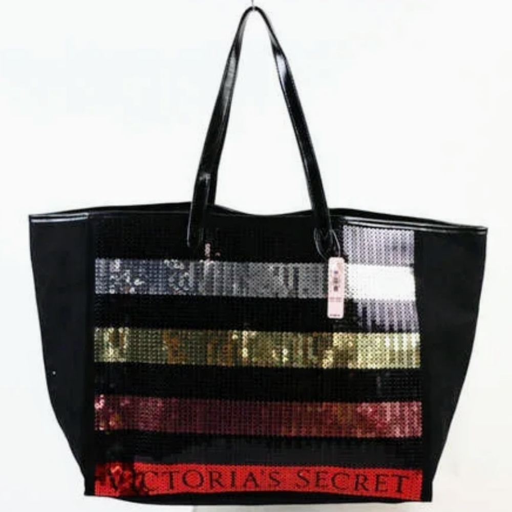 Victorias Secret Black Friday Sequin Tote Bag